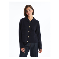 LC Waikiki Shirt Collar Women's Knitwear Cardigan