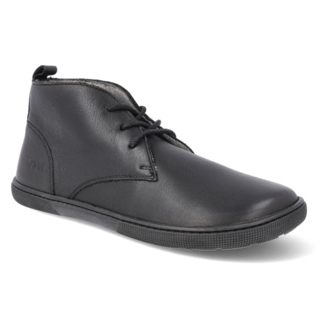Barefoot kotníková obuv Koel - Fea Adult Black černá