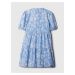 Modré holčičí květované šaty GAP