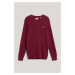 SVETR GANT COTTON CABLE C-NECK WINE RED