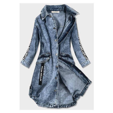 Světle modrá volná dámská džínová bunda/přehoz přes oblečení (C101) Re-Dress