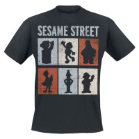 Sesame Street Sesamstraße - Street Characters Tričko černá