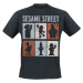 Sesame Street Sesamstraße - Street Characters Tričko černá
