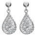 Hot Diamonds Stříbrné visací náušnice s diamanty a topazy Glimmer DE735