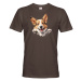 Pánské tričko s potiskem Welsh Corgi Pembroke -  tričko pro milovníky psů
