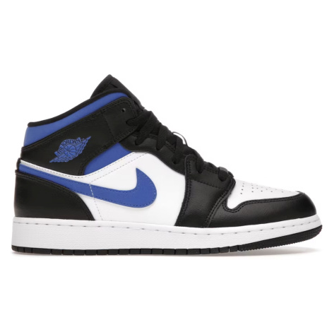 Jordan 1 Mid White Black Racer Blue (GS)