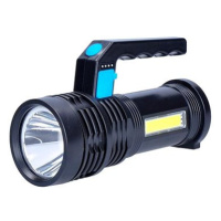 Sollight LED nabíjecí svítilna s rukojetí a bočním světlem, 150 + 100 lm