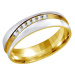 Silvego Snubní ocelový prsten pro ženy MARIAGE RRC2050-Z 48 mm