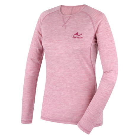 Dámské funkční merino triko Husky Merow L faded pink