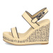 Tommy Hilfiger PLATFORM TH MONO RAFIA WEDGE