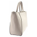 Moderní Shopper dámská kožená kabelka Arteddy - světle šedá