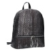 Dámský kožený batoh Facebag Paloma - černo-stříbrná