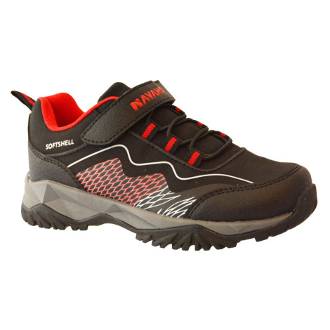 Navaho N7-509-26-02 Dětské softshellové boty černo / červené
