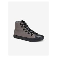 Černo-šedé pánské sneakers boty Ombre Clothing T378