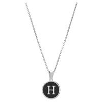 Troli Originální ocelový náhrdelník s písmenem H