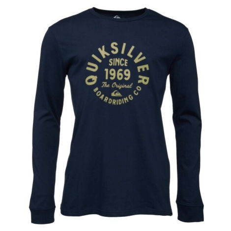 Quiksilver CIRCLED SCRIPT FRONT Pánské tričko, modrá, velikost