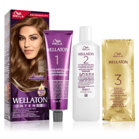 Wella Wellaton Intense permanentní barva na vlasy s arganovým olejem odstín 7/17 Frosted Chocola Wella Professionals