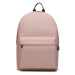 Konofactory Růžový lehký batoh do školy "Basic"