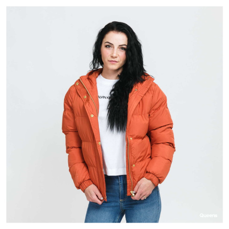 Bunda Urban Classics Ladies Hooded Puffer Jacket Orange