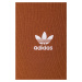 Kraťasy adidas Originals dámské, hnědá barva, hladké, high waist