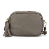 Elegantní dámská kožená crossbody kabelka Liane, taupe