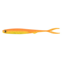 Fox rage gumová nástraha slick finesse super soft uv orange chartreuse - 11 cm