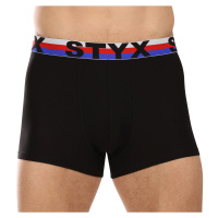 Pánské boxerky Styx sportovní guma černé trikolóra (G1960)