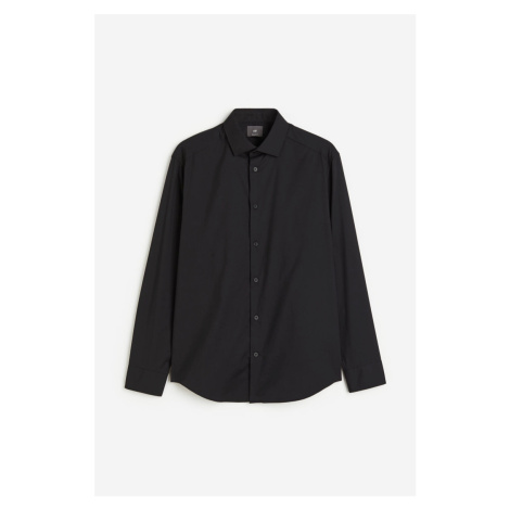 H & M - Košile COOLMAX® Regular Fit - černá H&M