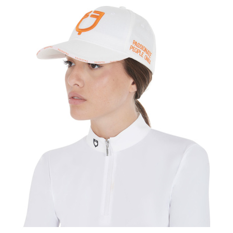 Kšiltovka New Collection EQUESTRO, white/orange