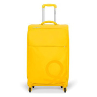 United Colors of Benetton Látkový cestovní kufr Blow M 65 l – žlutý