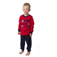 Chlapecké pyžamo - CALVI 18-323, červená Barva: Červená