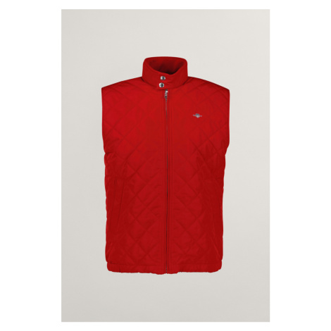 VESTA GANT QUILTED WINDCHEATER VEST RUBY RED