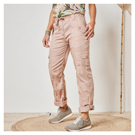 Rovné kalhoty s kapsami a nohavicemi na ohrnutí Blancheporte