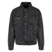 Oversized Denim Jacket - black stone washed