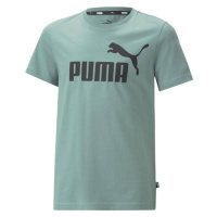 Puma ESSENTIALS LOGO TEE Chlapecké triko, zelená, velikost