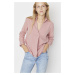 Trendyol Pale Pink Double Breasted Woven Blouse