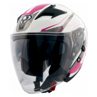 Moto helma Yohe 878-1M Graphic růžová