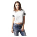 Ladies Mesh Short Tee - wht/blk