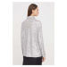 Košile Abercrombie & Fitch dámská, stříbrná barva, regular, s klasickým límcem