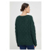 Vlněný svetr Answear Lab zelená barva