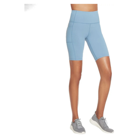 SVĚTLE MODRÉ BIKER SHORTS SKECHERS GO WALK HIGH WAISTED BIKE SHORT Světle modrá