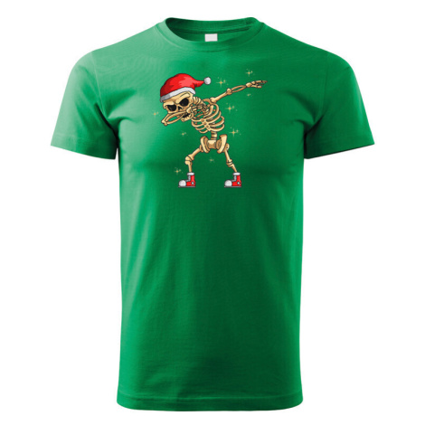Dětské triko Kostlivec dab dance - vtipné vánoční triko BezvaTriko