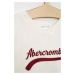 Dětská mikina Abercrombie & Fitch béžová barva, s potiskem