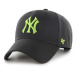 Čepice s vlněnou směsí 47 brand MLB New York Yankees černá barva, s aplikací, B-MVPSP17WBP-BKAM