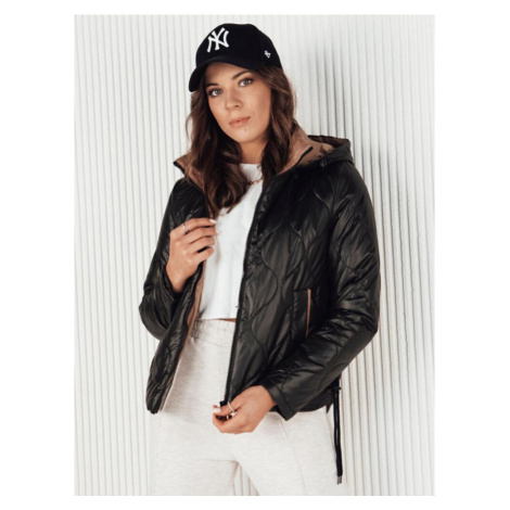Černá prošívaná dámská bunda DStreet