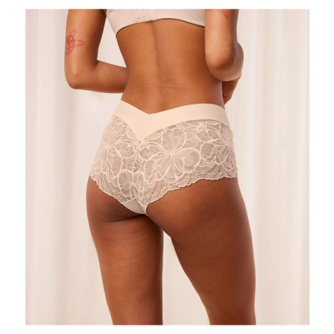 Dámské kalhotky Body Make-Up Illusion Lace Shorty - - sv. béžové 00NZ - TRIUMPH