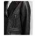 Bunda karl lagerfeld ikonik leather biker jacket černá