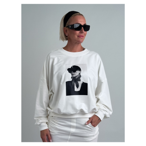 Smetanová mikina HORSE Megi