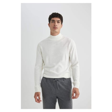 DEFACTO Slim Fit Slim Fit Half Turtleneck Basic Plain Knitwear Sweater