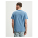 Světle modré pánské tričko Guess Blurri